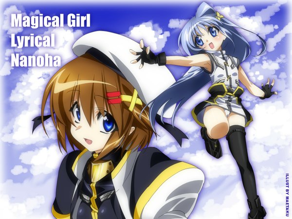 Anime picture 1600x1200 with mahou shoujo lyrical nanoha strikers yagami hayate reinforce zwei maetaku x hair ornament tagme