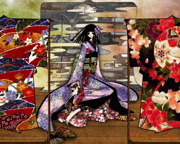 Anime picture 1280x1024 with xxxholic clamp zashiki warashi japanese clothes egasumi kimono