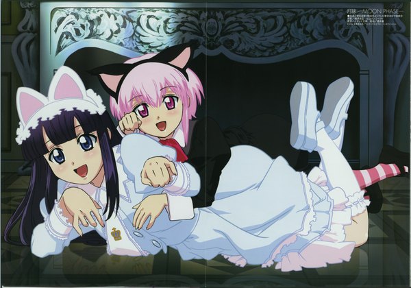 Anime picture 1800x1260 with tsukuyomi moon phase hazuki highres vampire tagme