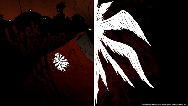Anime picture 1920x1080 with tower of god urek mazino highres wide image yellow eyes silhouette boy