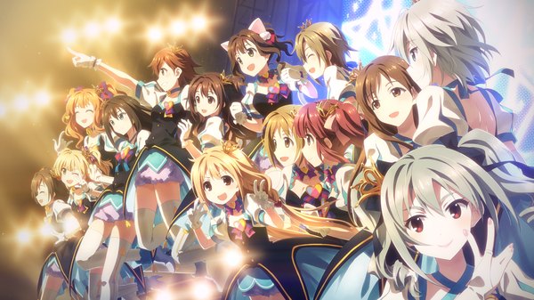 Anime picture 3840x2160 with idolmaster idolmaster cinderella girls shibuya rin kanzaki ranko shimamura uzuki anastasia (idolmaster) maekawa miku futaba anzu jougasaki rika nitta minami honda mio tada riina moroboshi kirari ogata chieri mimura kanako akagi miria yuuki tatsuya long hair blush highres