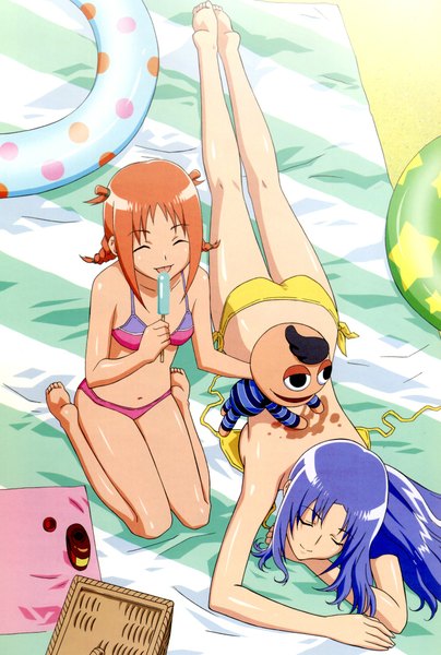 Anime picture 1346x2000 with gokujou seitokai jinguuji kanade pucchan randou rino tall image light erotic swimsuit bikini