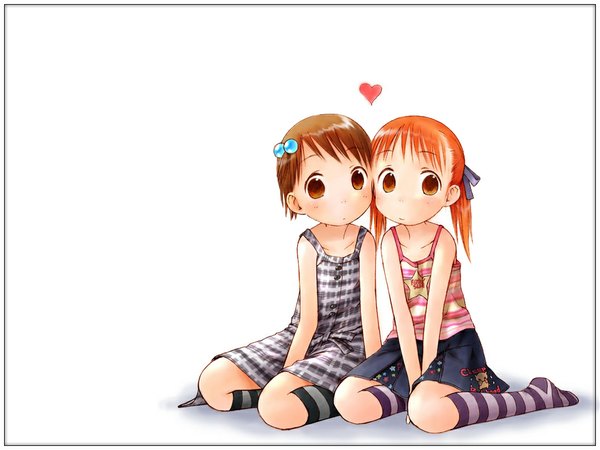 Anime picture 1024x768 with ichigo mashimaro matsuoka miu itou chika tagme