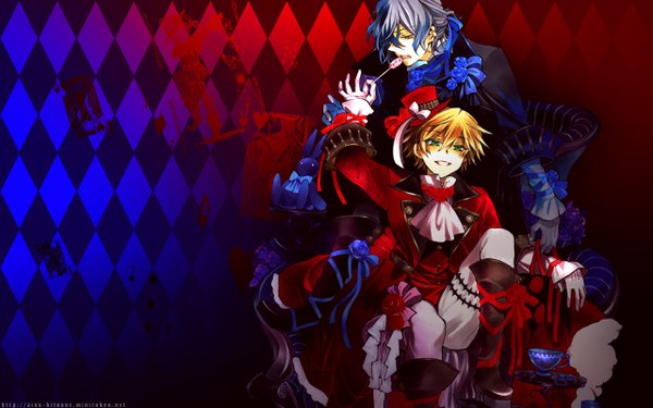 Anime picture 1280x800 with pandora hearts xebec oz vessalius gilbert nightray wide image