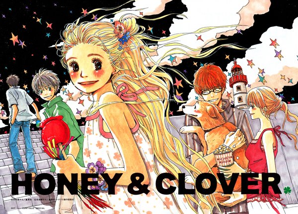 Anime picture 2000x1434 with honey and clover j.c. staff hanamoto hagumi yamada ayumi takemoto yuuta highres