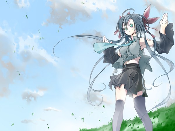 Anime picture 1600x1200 with vocaloid hatsune miku girl tagme