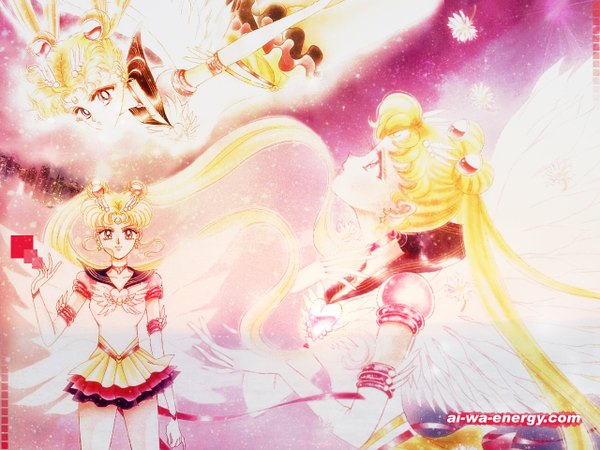 Anime picture 1280x960 with bishoujo senshi sailor moon toei animation tsukino usagi eternal sailor moon watermark moon