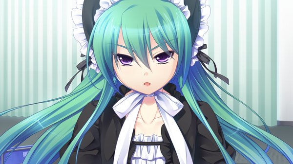 イラスト 1920x1080 と & - sora no mukou de sakimasu you ni koorihama juri saeki hokuto 長髪 highres wide image 紫目 game cg green hair lolita fashion 男の娘 男性