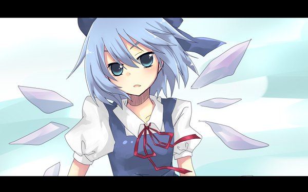 Anime picture 2066x1294 with touhou cirno highres wide image girl souritu