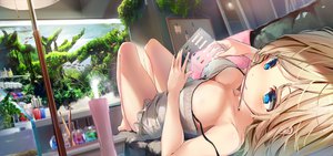 Anime picture 1400x660