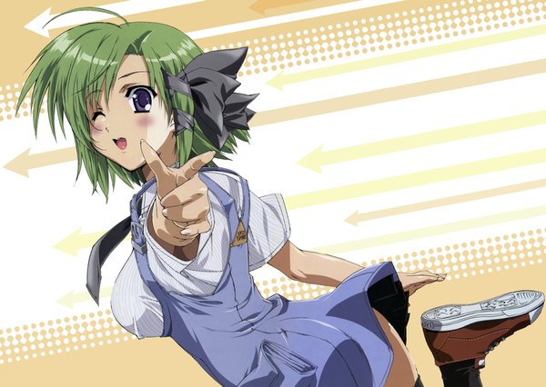 Anime picture 4255x3025 with shuffle! shigure asa highres pointing bang