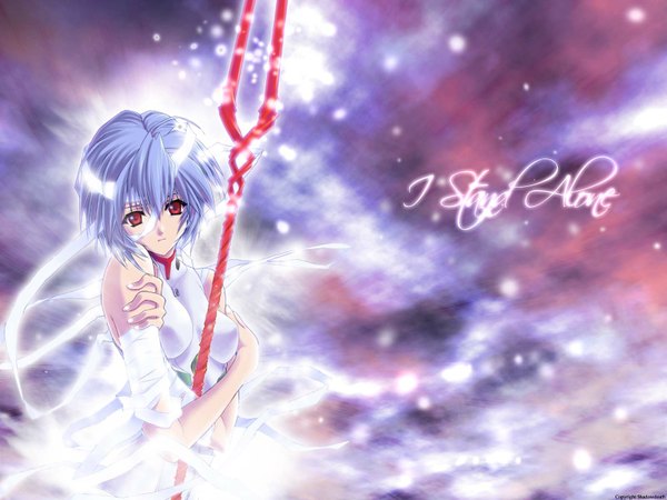 Anime picture 1600x1200 with neon genesis evangelion gainax ayanami rei suzuhira hiro ribbon (ribbons) bandage (bandages)