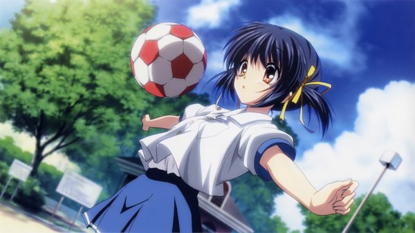 Anime picture 2909x1642 with clannad key (studio) sunohara mei highres wide image