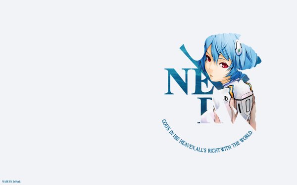 Anime picture 1440x900 with neon genesis evangelion gainax ayanami rei redjuice wide image nerv
