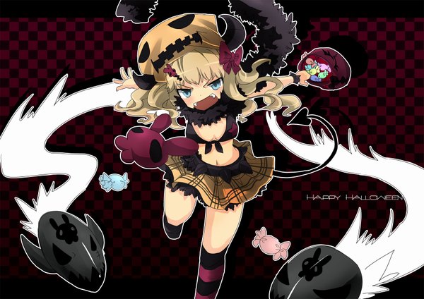 Anime picture 1754x1240 with highres halloween tagme