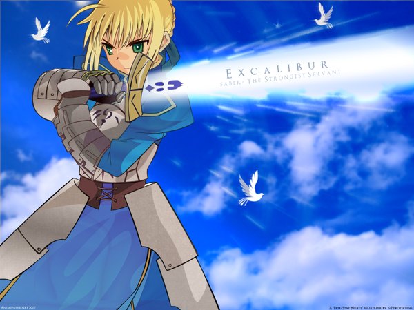 Anime picture 1600x1200 with fate (series) fate/stay night studio deen type-moon artoria pendragon (all) saber