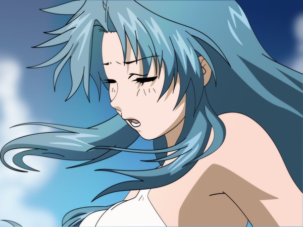 Anime picture 1600x1200 with full metal panic! gonzo chidori kaname long hair light erotic vector