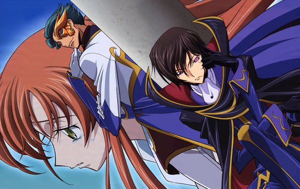 Anime picture 6114x3866 with code geass sunrise (studio) lelouch lamperouge shirley fenette jeremiah gottwald highres