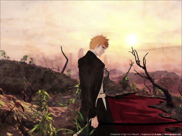 Anime picture 1600x1200 with bleach studio pierrot kurosaki ichigo tagme