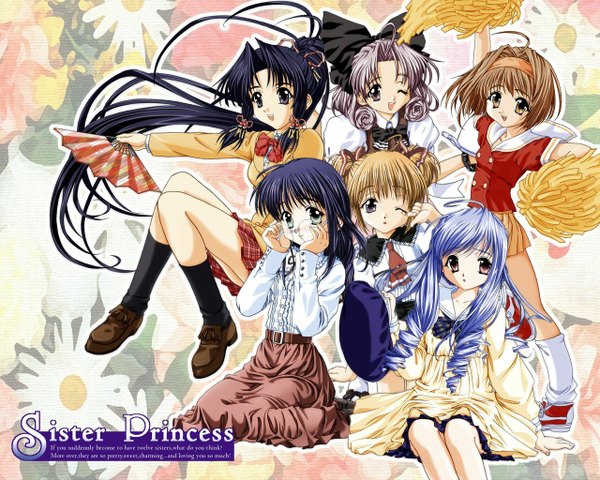 Anime picture 1280x1024 with sister princess zexcs aria (sister princess) haruka (sister princess) kaho (sister princess) marie (sister princess) shirayuki (sister princess) hinako (sister princess)