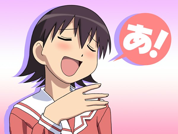 Anime picture 1024x768 with azumanga daioh j.c. staff takino tomo girl tagme