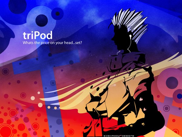 Anime picture 1600x1200 with trigun ipod vash the stampede tagme