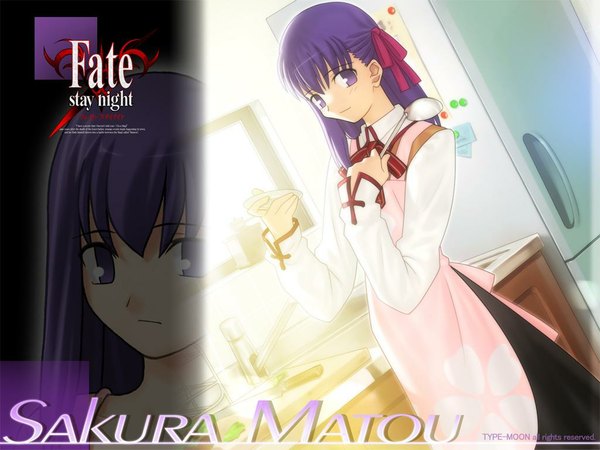 Anime picture 1024x768 with fate (series) fate/stay night studio deen type-moon matou sakura girl
