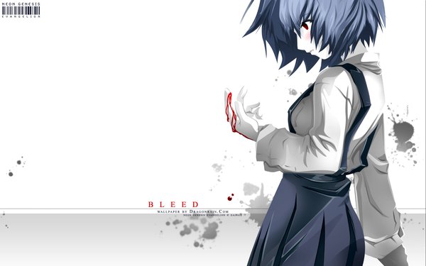 Anime picture 1920x1200 with neon genesis evangelion gainax ayanami rei highres wide image blood