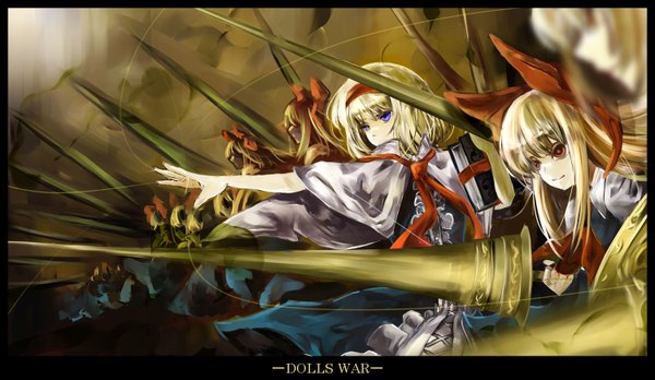 Anime picture 1500x872 with touhou alice margatroid shanghai wide image girl