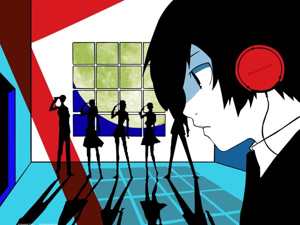 Anime picture 1600x1200 with persona 3 persona headphones tagme