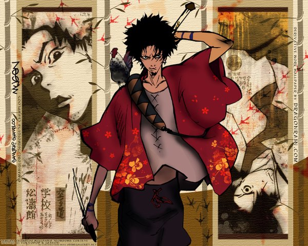 Anime picture 1280x1024 with samurai champloo mugen (samurai champloo) boy tagme