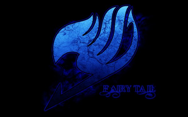 Anime picture 1440x900 with fairy tail wide image inscription copyright name black background no people glow sign