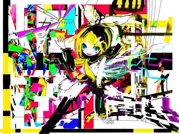 Anime picture 2000x1500 with vocaloid kagamine rin highres girl tagme