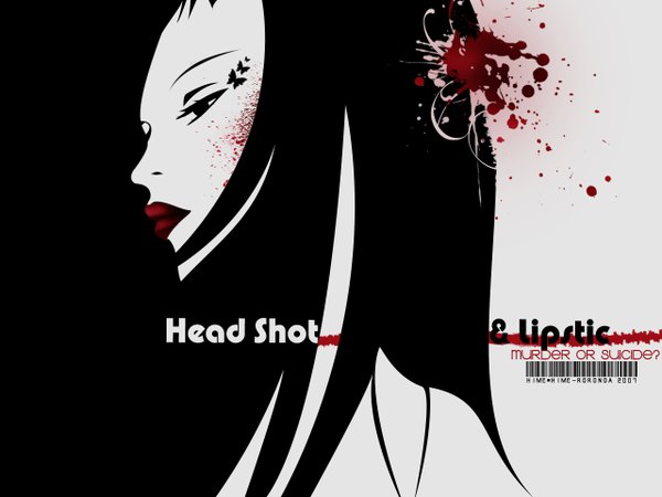 Anime picture 1280x960 with paradise kiss madhouse single profile lips text monochrome face english girl