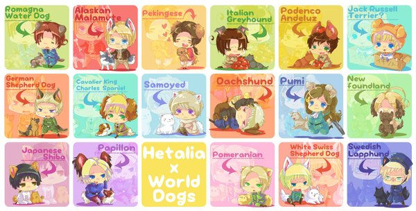 Anime picture 2168x1100 with axis powers hetalia studio deen united kingdom (hetalia) japan (hetalia) america (hetalia) russia (hetalia) prussia (hetalia) china (hetalia) germany (hetalia) north italy (hetalia) france (hetalia) spain (hetalia) hungary (hetalia) canada (hetalia) sweden (hetalia) switzerland (hetalia) poland (hetalia) sealand (hetalia) blush highres