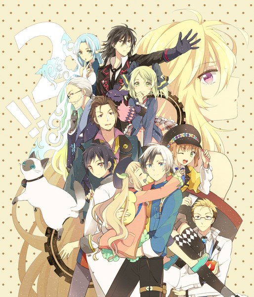 Anime picture 1239x1446 with tales of (series) tales of xillia tales of xillia 2 milla maxwell jude mathis alvin (tales of xillia) elle mel martha ludger will kresnik leia roland elize lutus tipo (xillia) julius will kresnik lulu (tales) gaius (tales) rowen j. ilbert muzet (tales of xillia) tayako long hair tall image looking at viewer