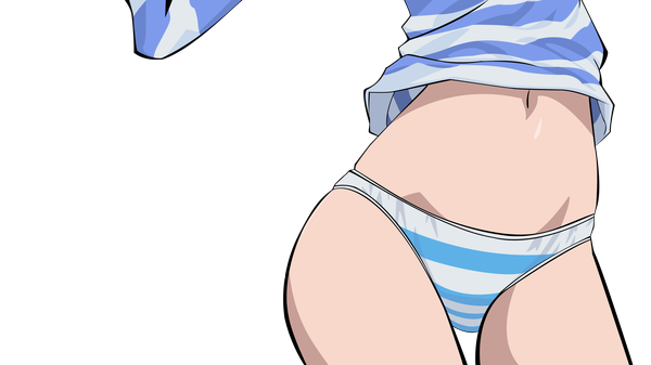 Anime picture 2560x1440 with needless madhouse setsuna (needless) highres light erotic wide image transparent background vector rendered underwear panties