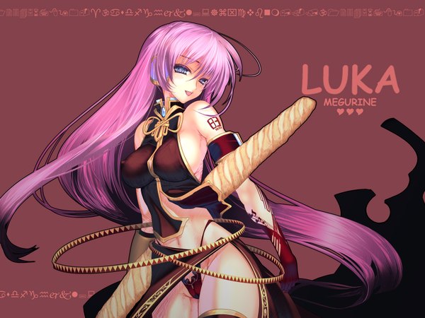 Anime picture 1600x1200 with vocaloid megurine luka light erotic girl tagme