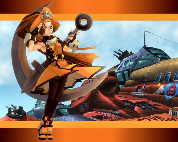 Anime picture 1280x1024 with guilty gear may (guilty gear) skull and crossbones tagme