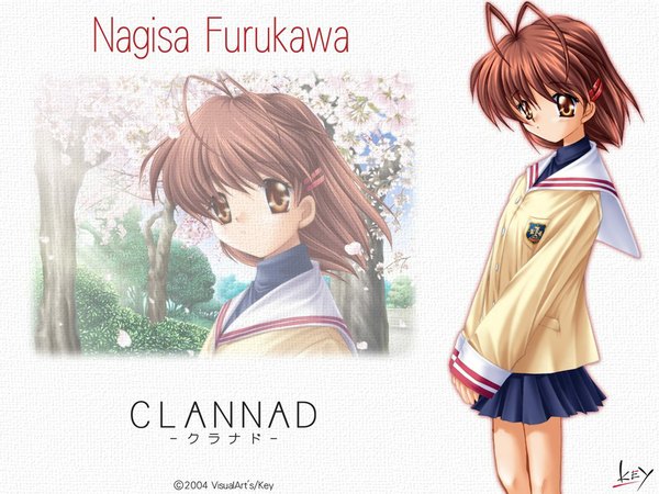 Anime picture 1024x768 with clannad key (studio) furukawa nagisa tagme