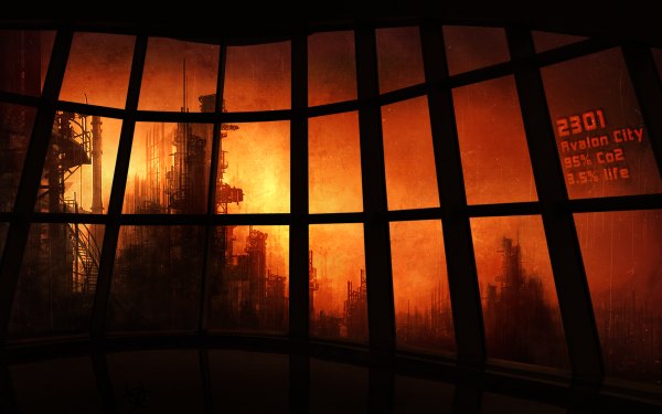 Anime picture 1200x750 with original 3mmi (artist) wide image city evening sunset window