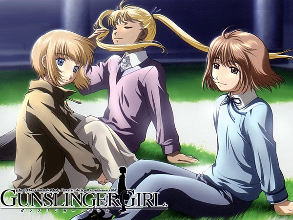 Anime picture 1600x1200 with gunslinger girl madhouse triela henrietta (gunslinger girl) rico