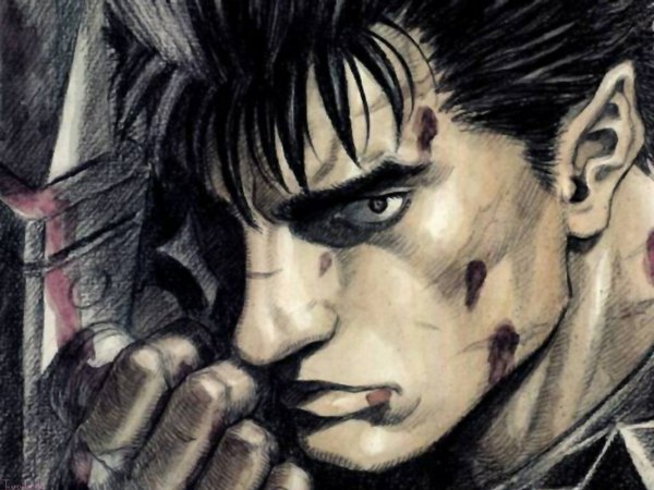 Anime picture 1024x768 with berserk guts boy tagme