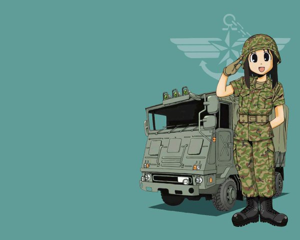 Anime picture 1280x1024 with azumanga daioh j.c. staff kasuga ayumu girl tagme