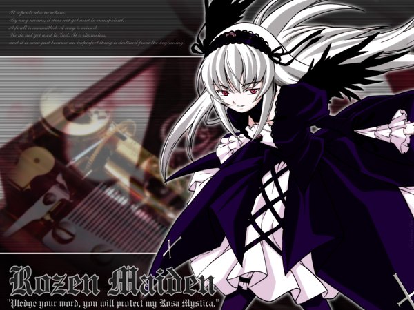 Anime picture 1600x1200 with rozen maiden suigintou tagme