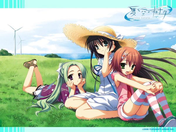 Anime picture 1280x960 with natsuzora kanata kousaka chihaya miyoshi yuiko shichijou sasara muririn kobuichi