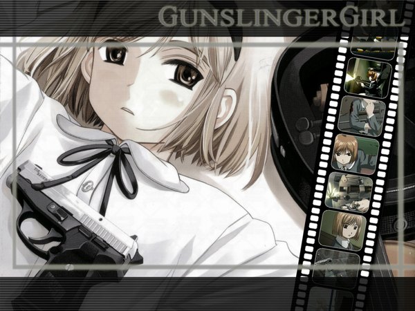Anime picture 1024x768 with gunslinger girl madhouse henrietta (gunslinger girl) aida yuu third-party edit tagme