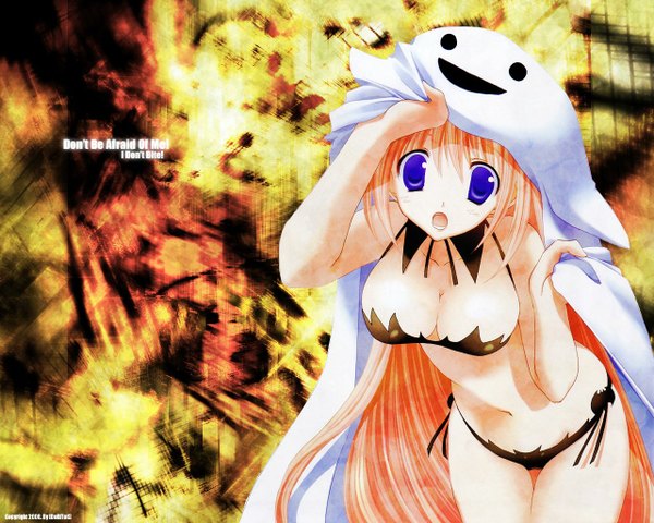 Anime picture 1280x1024 with goshuushou-sama ninomiya-kun tsukimura mayu light erotic ghost swimsuit bikini