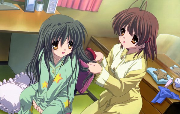 Anime picture 3898x2486 with clannad key (studio) furukawa nagisa ibuki fuuko highres absurdres girl