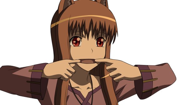 Anime picture 2560x1440 with spice and wolf horo highres wide image vector